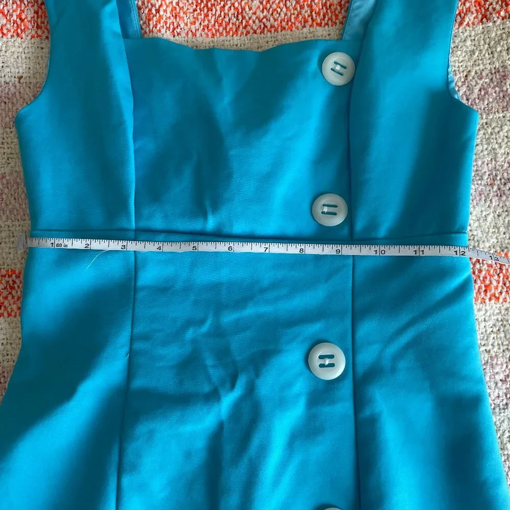 NWOT Mable Blue 60s Mini Dress - Picture 4 of 5